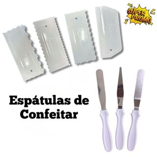 Espátulas de Confeitar Grande Para Bolos Doce 12 Desenhos Diferente Profissional em Oferta na Shopee