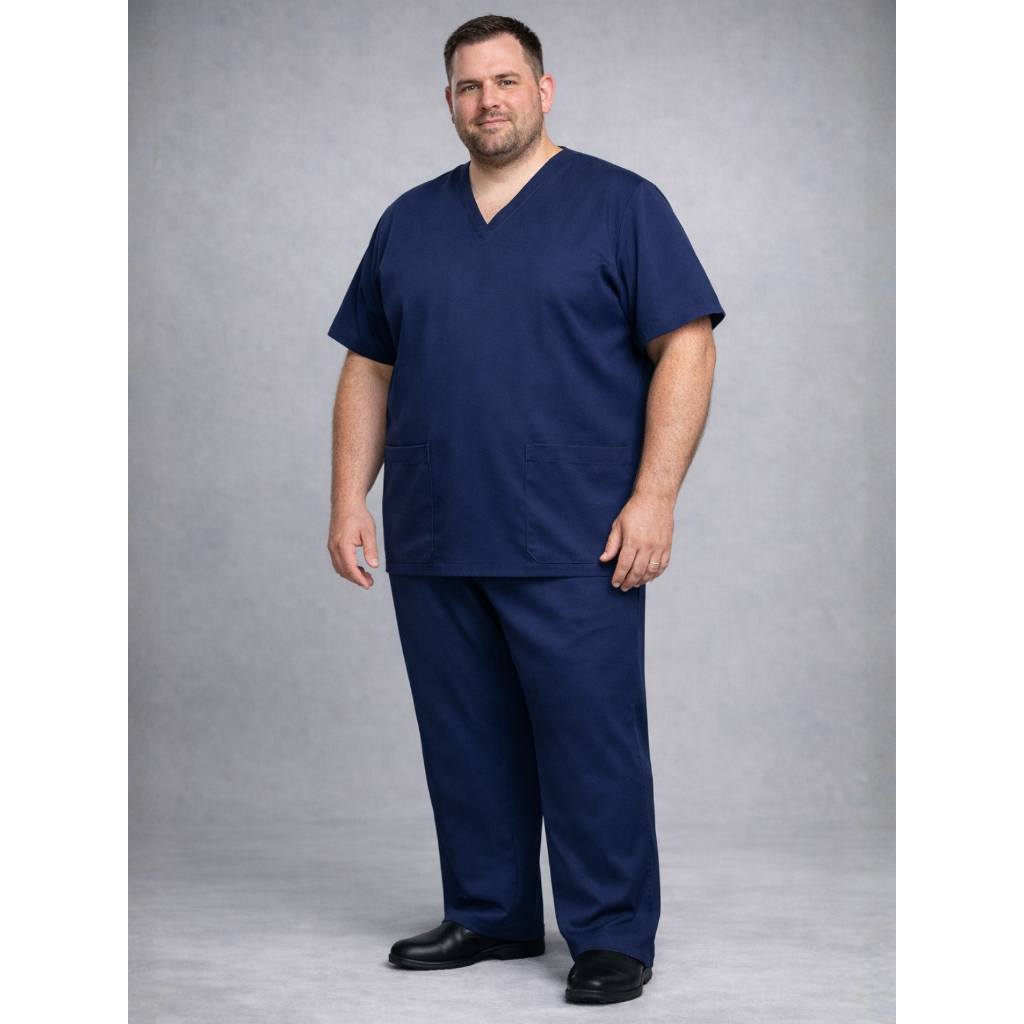 Conjunto Pijama Cirurgico Scrub Hospitalar Unissex Masculino Plus Size