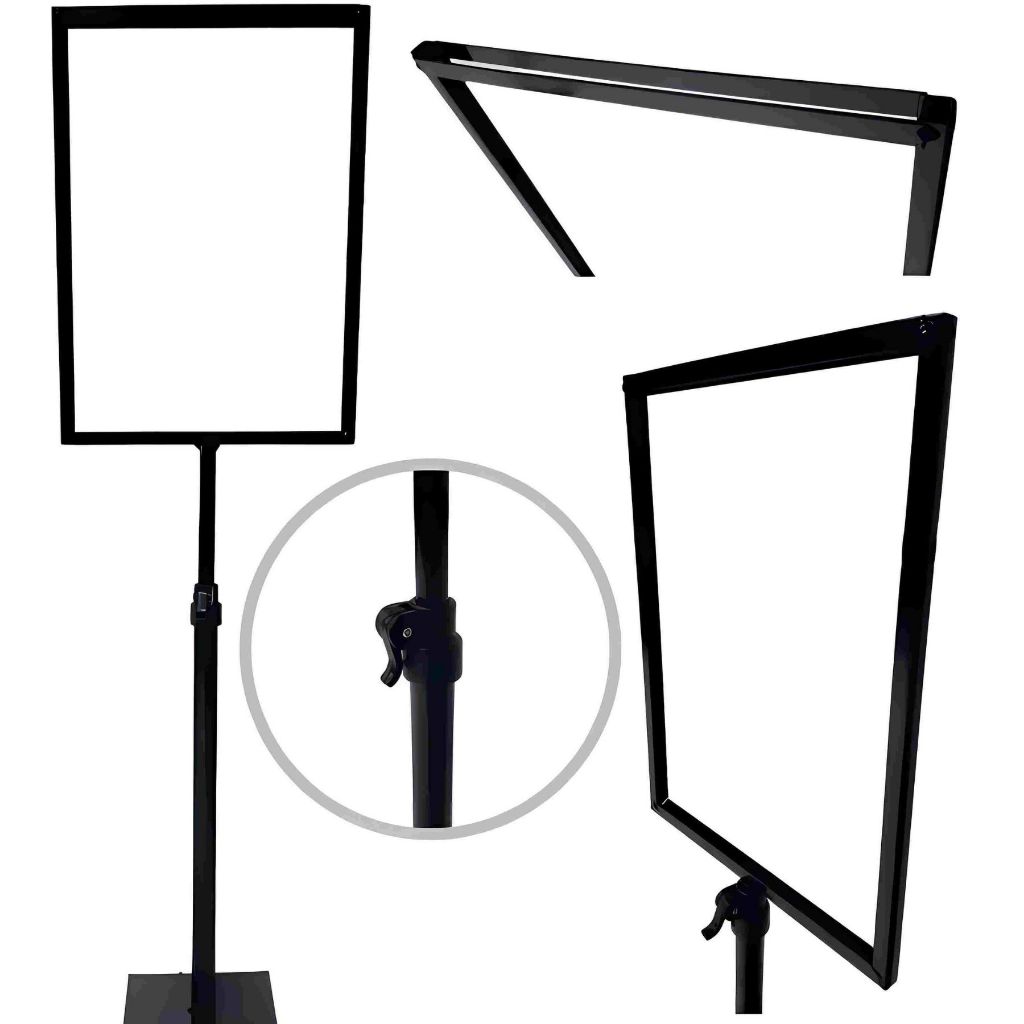 Pedestal Porta Cartaz A4 Comunicação Visual Ofertas Promoções para Mercado