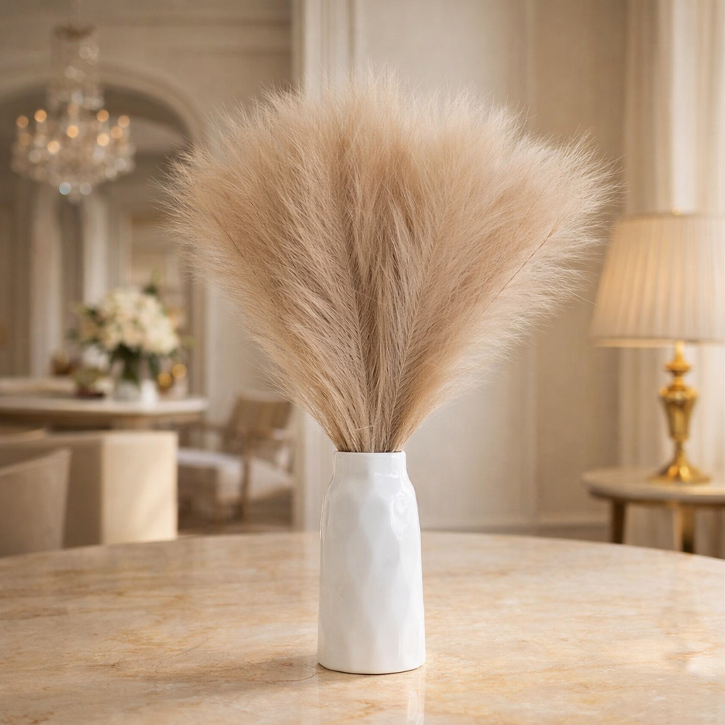 Capim Dos Pampas 5 unidades Decoração Loja Vaso Moderna Rustica Luxo em Oferta na Shopee