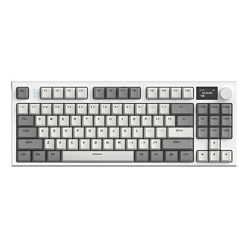Teclado Mecânico Gamer Attack Shark K86 RGB Bluetooth Tri-Mode 2.4G Wireless com Tela