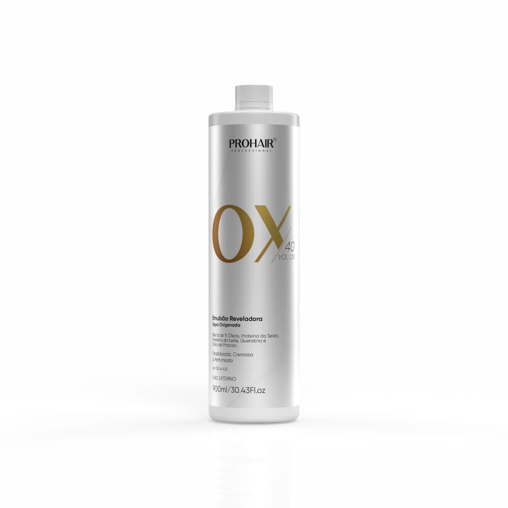 Água Oxigenada 900ml OX Cremosa Volume 40  Prohair