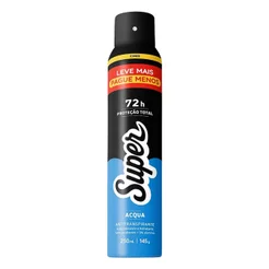 Desodorante Super Acqua 72h Aerossol Antitranspirante 250ml
