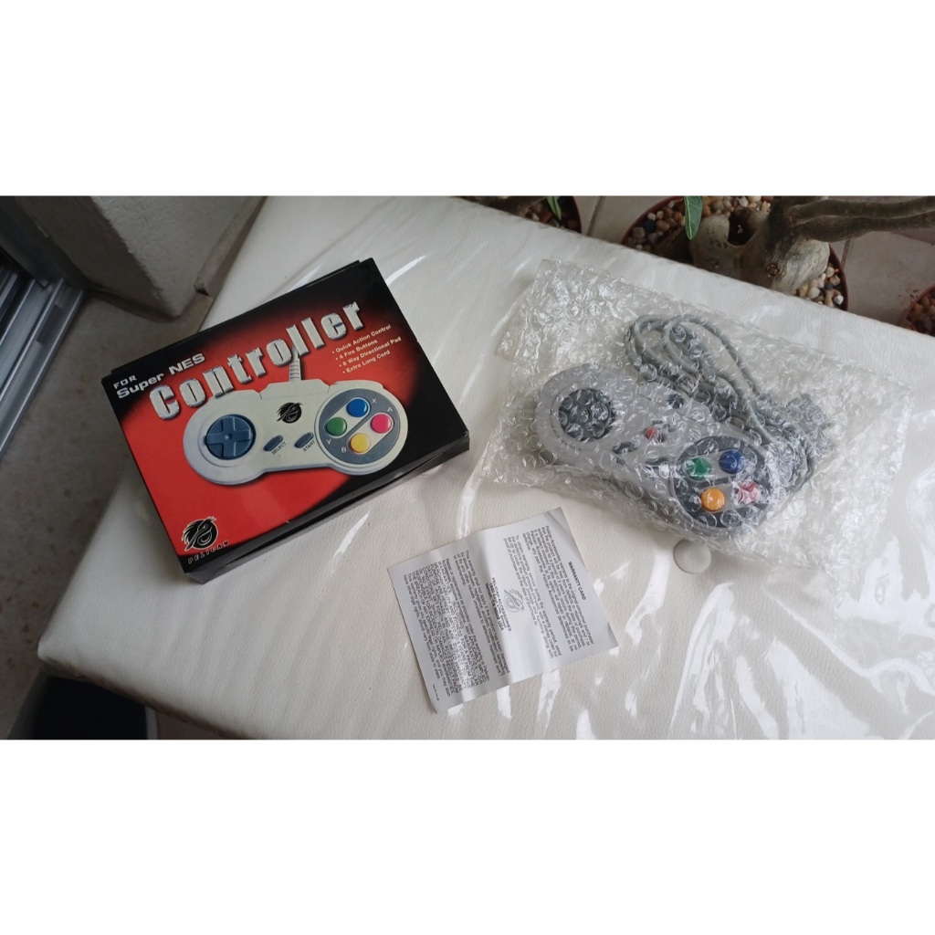 Controle Pelican Super Nintendo Snes Na Caixa C/ Manual Novo