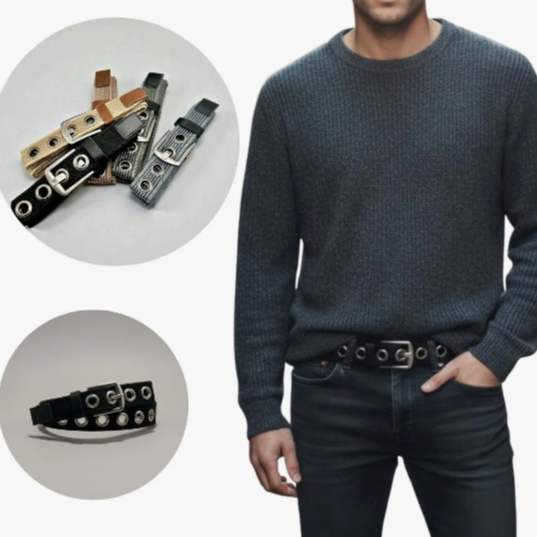 Cinto Masculino De Tecido Ajustável Casual Confortável Estilo Para Homens 110cm