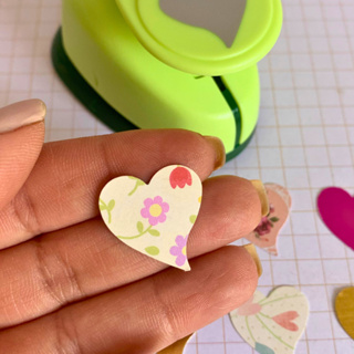 Furador Coração Fofo 2,2cm para Scrapbook e Art Journal em Papel Colcha de Retalhos em Oferta na Shopee