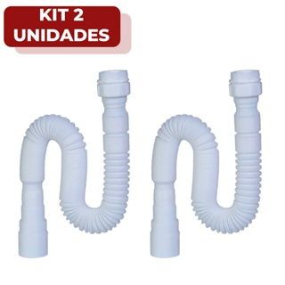 Sifão Para Pia De Cozinha Sanfonado Ajustável Multiuso Flexível Tanque Banheiro Lavatório Branco em Oferta na Shopee