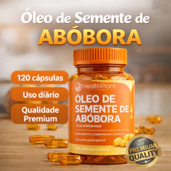 Óleo de Semente de Abóbora 1000mg – 120 Cápsulas | Suplemento Natural Premium