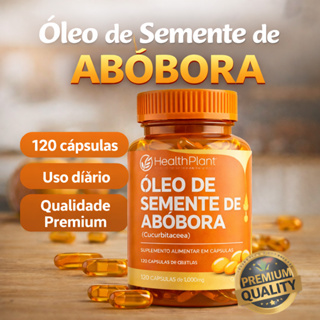 Óleo de Semente de Abóbora 1000mg – 120 Cápsulas | Suplemento Natural Premium em Oferta na Shopee