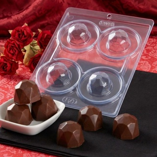 Forma BWB com Silicone (3 partes): Trufa Diamante 45g (REF.: 54) Chocolate Bombom Recheado em Oferta na Shopee