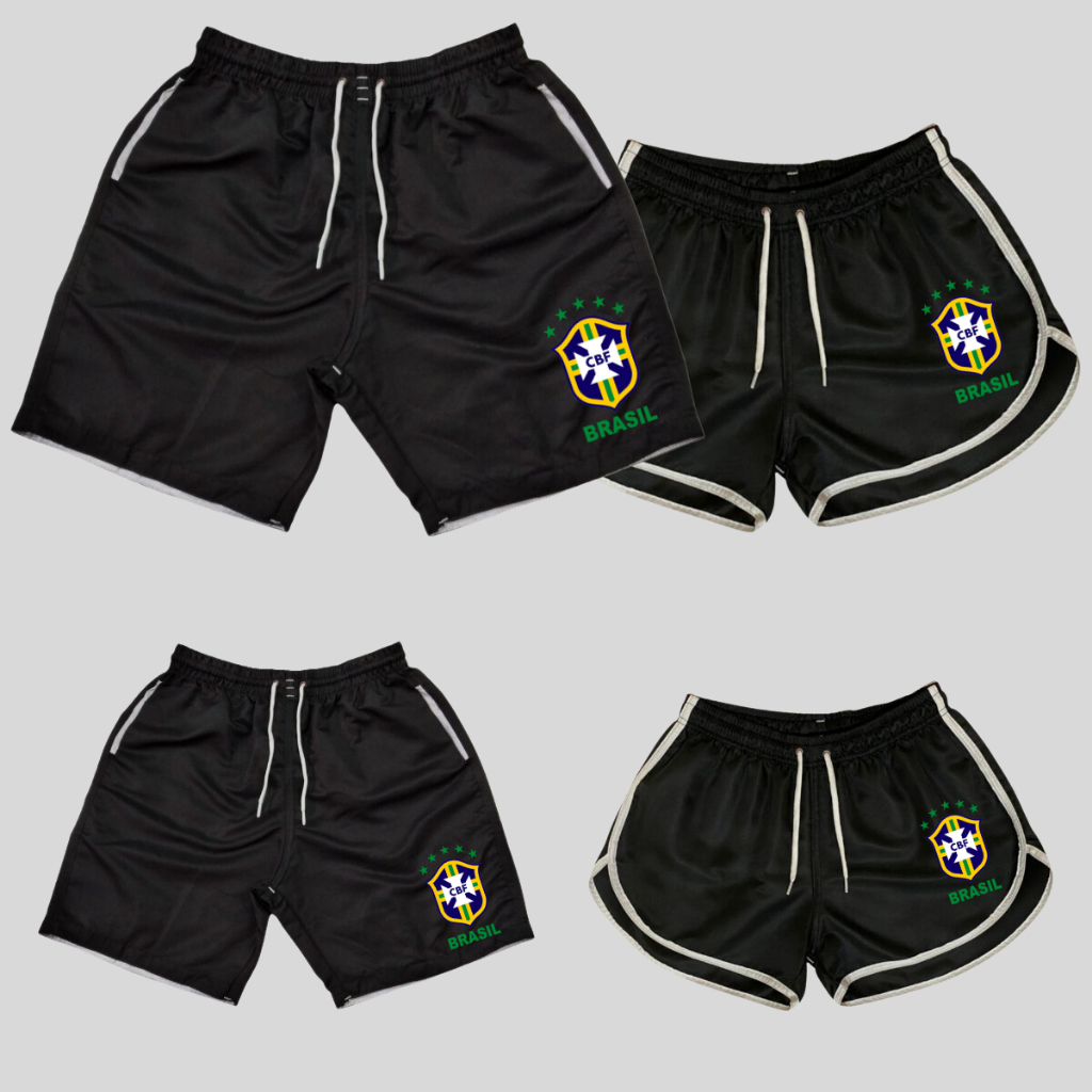 Shorts Praia Masculino ou Short Feminino ou Bermuda Infantil Brasil- Monte o Kit - Valor 1 Peça top