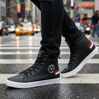 Tênis Cano Alto Original Botinha Street Casual Escolar Skate Academia Festa Moda em Oferta na Shopee