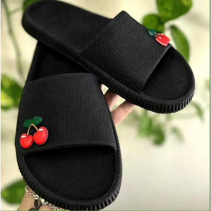 CHINELO NUVEM SLIDE COM CEREJAS UM MIMO E DELICADO MENINA E MULHERES em Oferta na Shopee