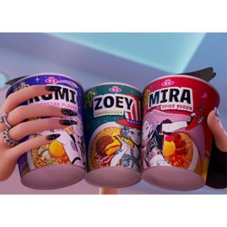 Rótulo Adesivo para Cup Noodles Lembrancinha de Festa Guerreiras K-Pop Huntrix em Oferta na Shopee