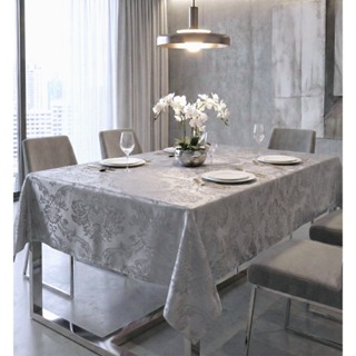 Toalha de Mesa Luxuosa Jacquard 4,6,8 Cadeiras em Oferta na Shopee