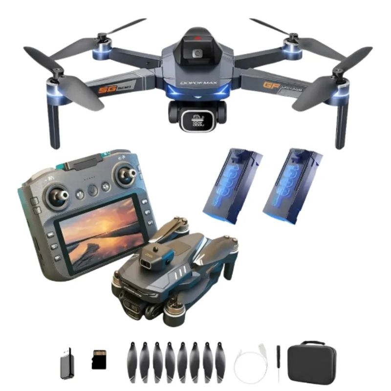 Drone GT8 Max 4K Câmera FPV 2 Baterias 5G Controle C/ Tela Dobrável Fácil de Pilotar Professional Brushless em Oferta na Shopee