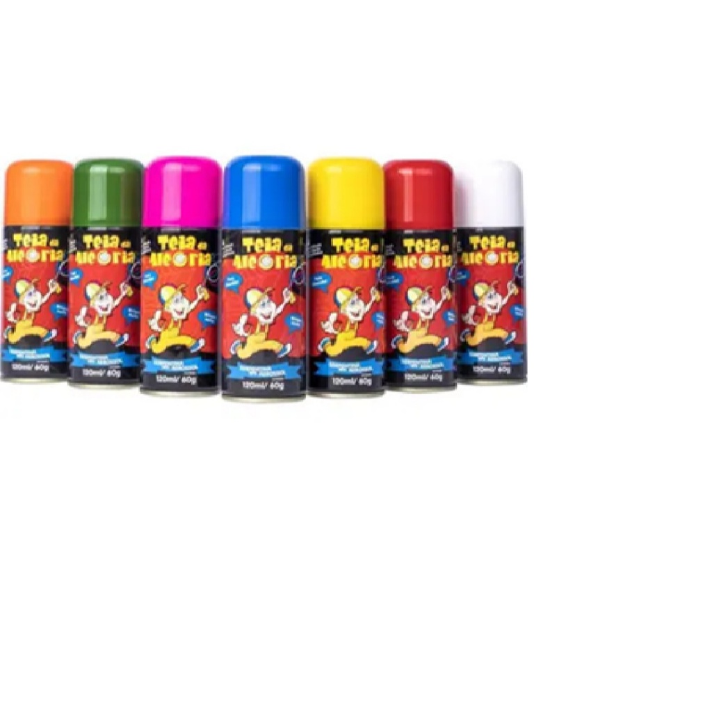 Serpentina Spray Teia Da Alegria 120ml Carnaval Colorido