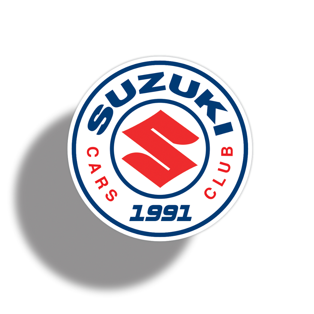 Adesivo SUZUKI CARS CLUB 1991 p/ vidro (interno)
