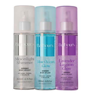 Kit  3 Body Splash Shimmer com Brilho Lavender Blue Moonlight Barbour's 200ml em Oferta na Shopee