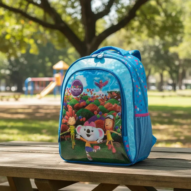 Mochila Lilica Ripilica Mundo Ripilica Céu Azul