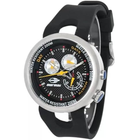 Relógio Mormaii Masculino Aço Pro Prata Mergulho 200m Multifunção com Caixa de 42 mm Original MO6P05/8P em Oferta na Shopee