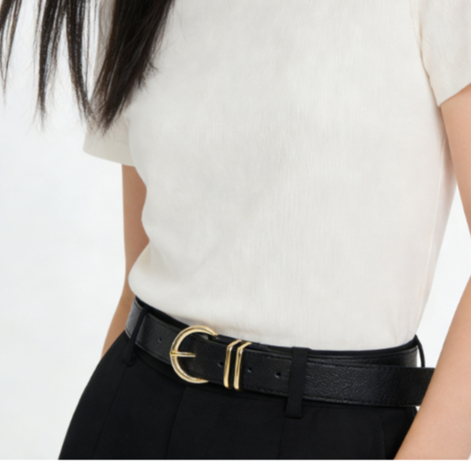 Daiana Cinto feminino, tamanhos 110cm e 130cm, fivela dourada, estilo blogueira colorido em Oferta na Shopee