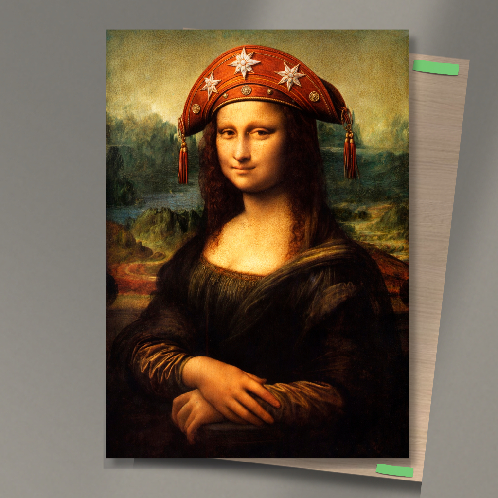 Quadro Placa Decorativo Personalizado Monalisa Cangaceira Cultura Nordestina Releitura Arte