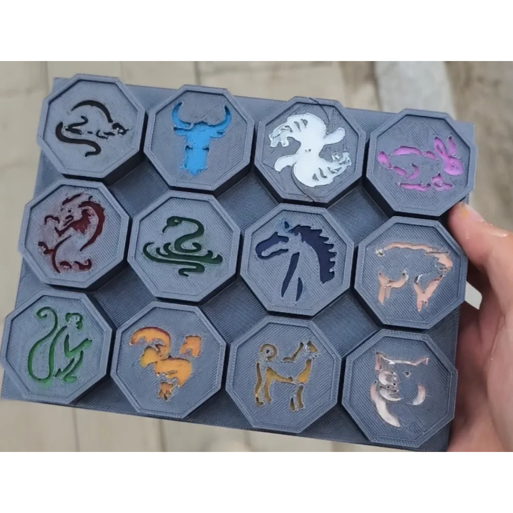 12 Talismãs de As aventuras de Jackie Chan - KIT COM 12 - 4,5CM - IMPRESSÃO 3D - PRESENTE GEEK