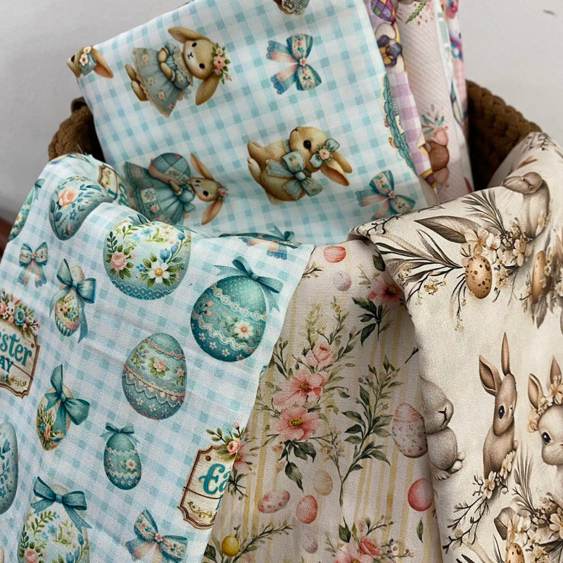 Tricoline Digital Páscoa (0,5 x 1,5 MT) - 100% Algodão para Patchwork, costura criativa, cartonagem e artes em Oferta na Shopee