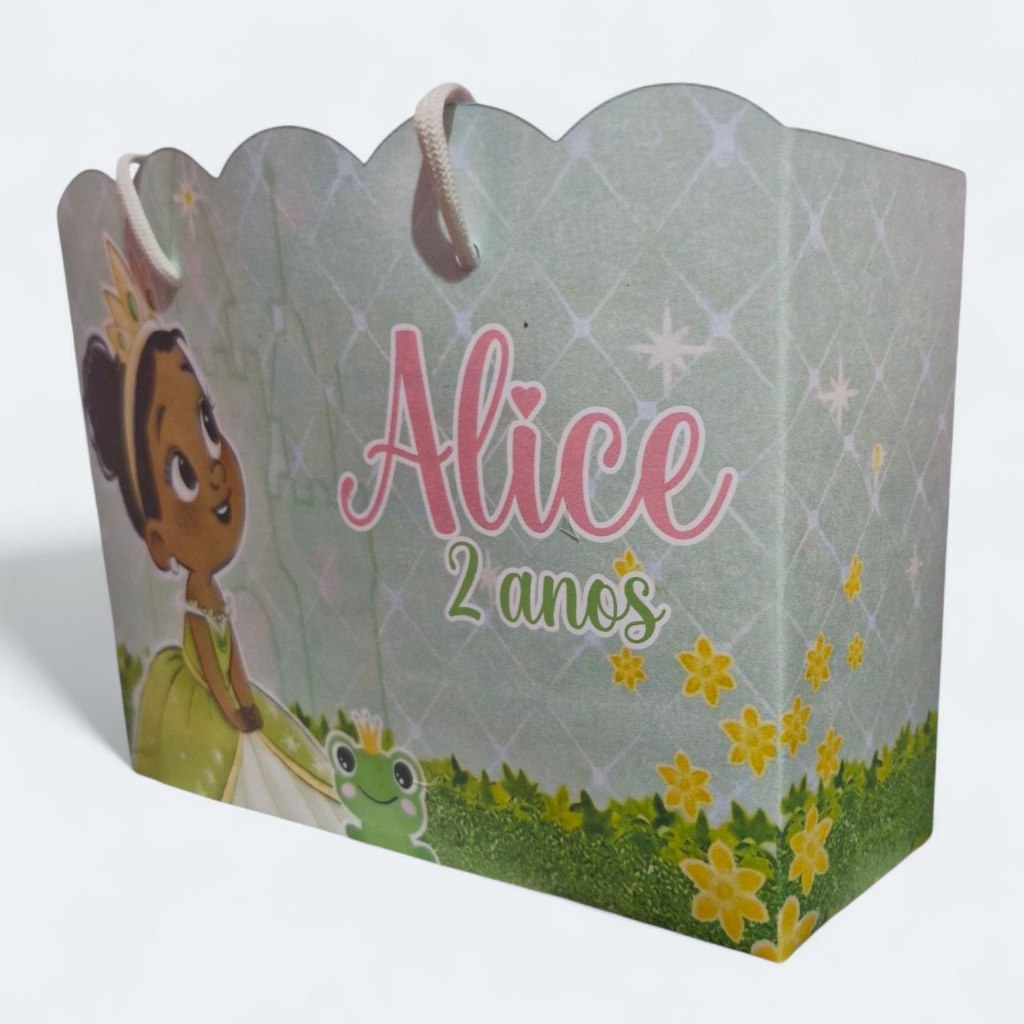 40 SACOLINHA PERSONALIZADAS TIANA - PEGUE E MONTE - Sacolinha | Lembrancinha | Mimos | Aniversário PRINCESA E O SAPO