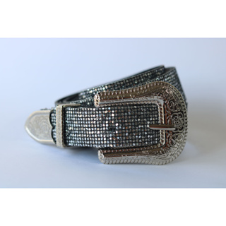 Cinto Feminino Com Brilho, Glitter Fino Básico Fivela Country em Oferta na Shopee