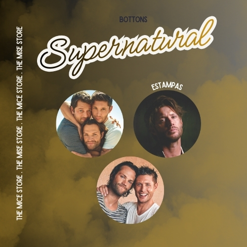 Bottons Supernatural Jared Jensen e Misha