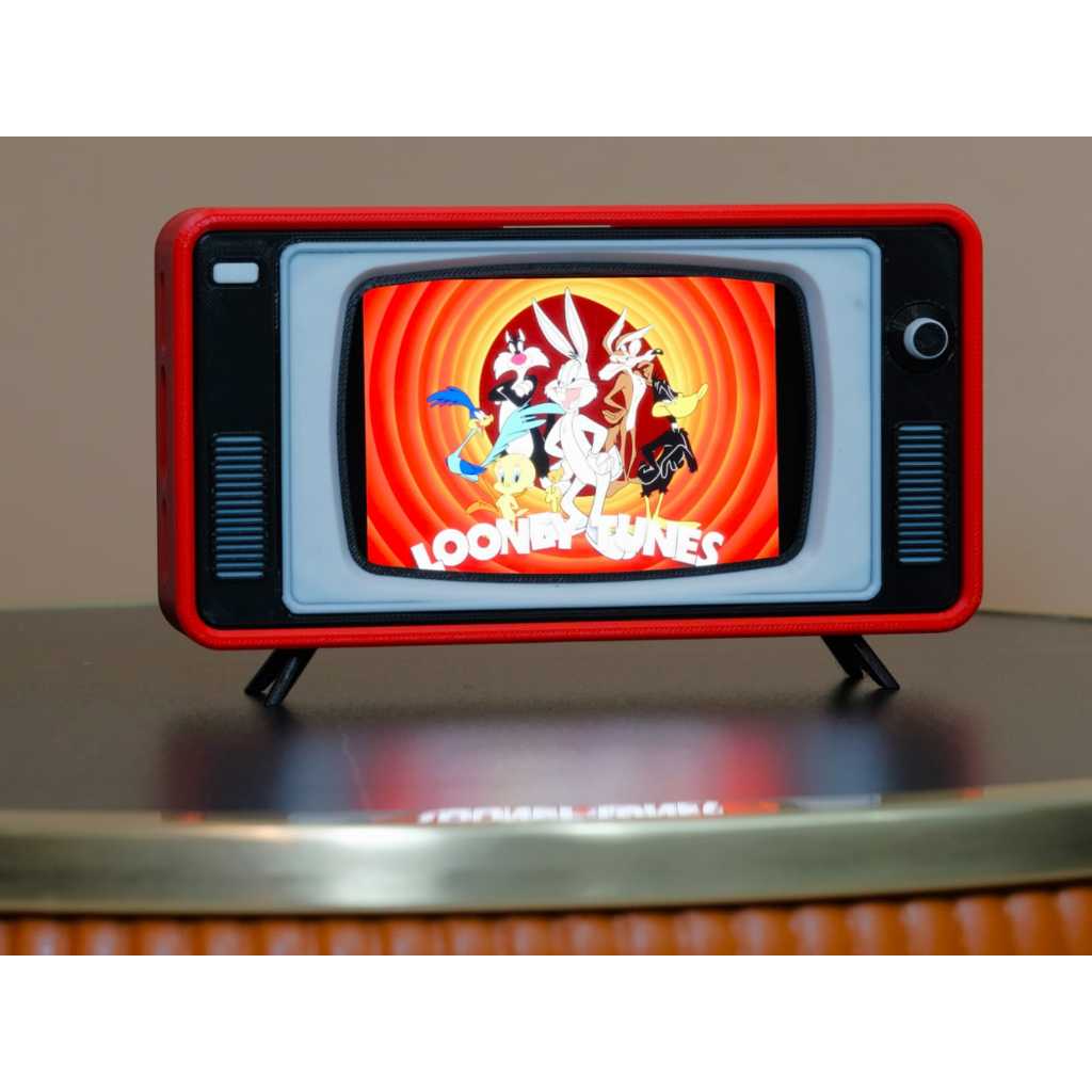 Suporte de Smartphone TV Retrô – Decoração Criativa | Impressão 3D | Envio Imediato