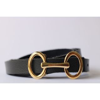 Cinto Fino Feminino Tendência Fivela Dupla Dourado Social Casual em Oferta na Shopee