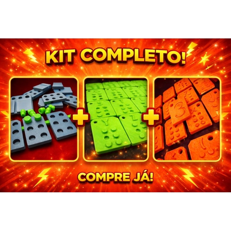 Monte Seu Kit Para Treino Da Escrita Braille Alfabeto Braile Celas Reglete Placas Pino Movel