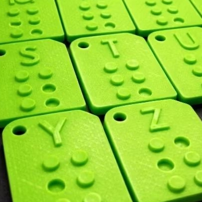 Alfabeto Movel Em Braille Com Alfabeto Brasileiro Melhor Que  MDF EVA Acrilico