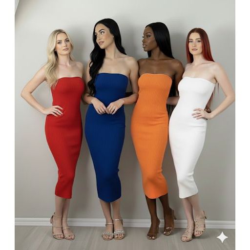 Vestido Midi Tomara que Caia Canelado - Seu Look Perfeito para Toda Ocasião