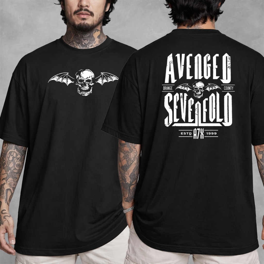Camiseta Oversized Oversized Rock Avenged Sevenfold em Oferta na Shopee