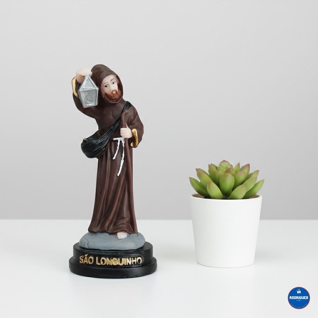 Imagem São Longuinho 12cm Resina Santo das Causas Perdidas Religioso em Oferta na Shopee