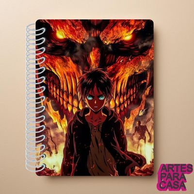 Adesivo para Capa de Caderno Decoração Escolar Anime Attack on Titan Eren Yeager Criança Titan Otaku