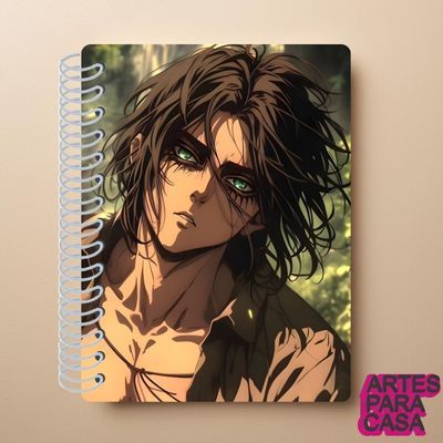 Adesivo para Capa de Caderno Decoração Escolar Anime Attack on Titan Eren Yeager Titan Otaku