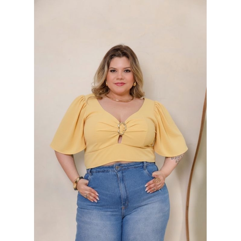 CROPPED FEMININO PLUS SIZE