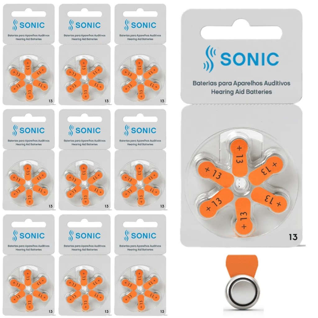 SONIC 13 - LARANJA - 60 UNID. em Oferta na Shopee