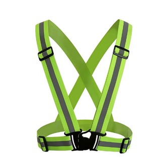 Colete De Sinalização Refletivo Faixa Ajustável De Segurança Tipo X Faixa Fluorescente Para Obra Ciclismo Rodovia em Oferta na Shopee