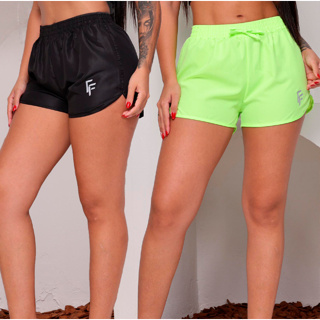 Kit 2 Shorts Feminino Fitness Dry Fit Academia Cintura Elástica Conforto em Oferta na Shopee