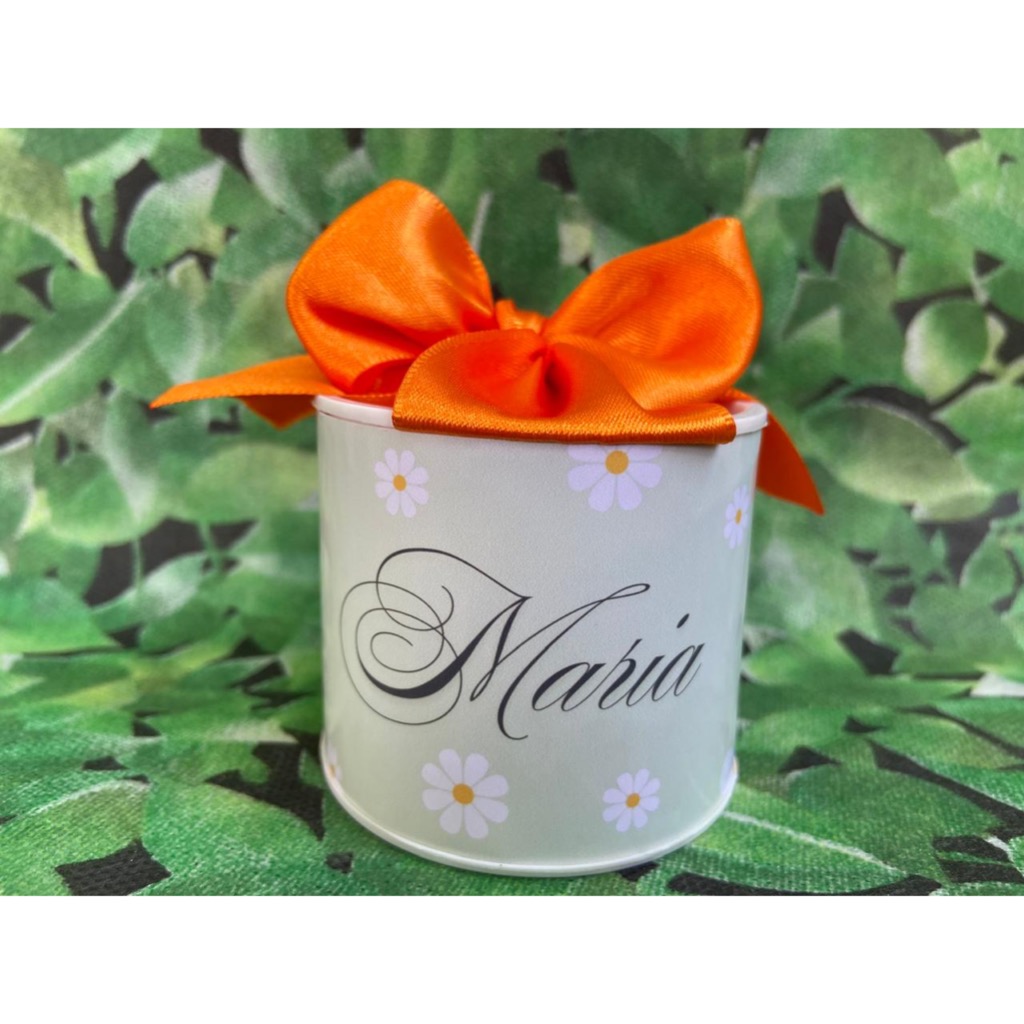 Kit Tubolata Personalizada (5x6) Margaridas Lembrancinha de Maternidade/Chá de Bebê/Aniversário