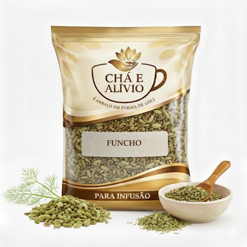 Chá de Funcho Semente Sabor Suave Natural Aromático Uso Tradicional em Infusões