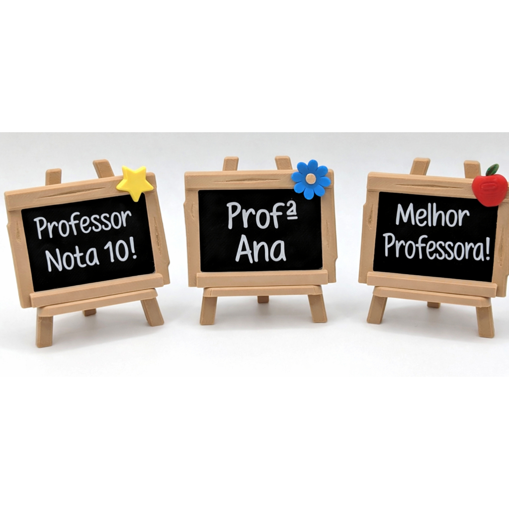 8 Lembrancinhas Personalizadas para Professor - Dia dos professores - Lembrancinha quadro - Impressão 3D