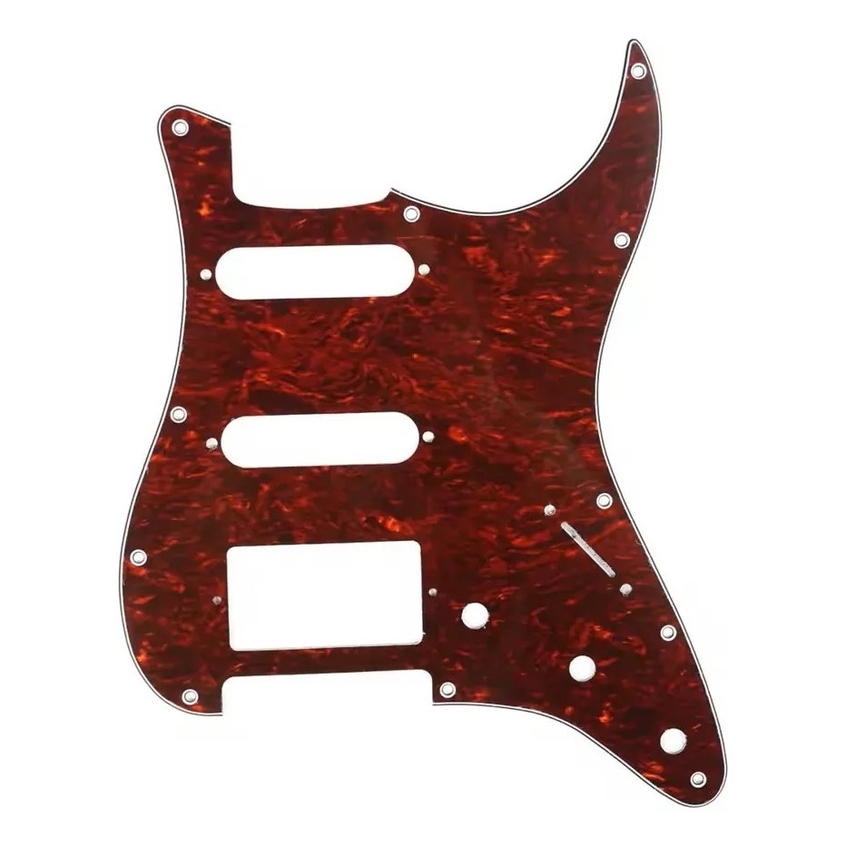 Escudo Stratocaster HSS Padrão Guitarra Fender 3 Camadas 11 Furos + Parafusos