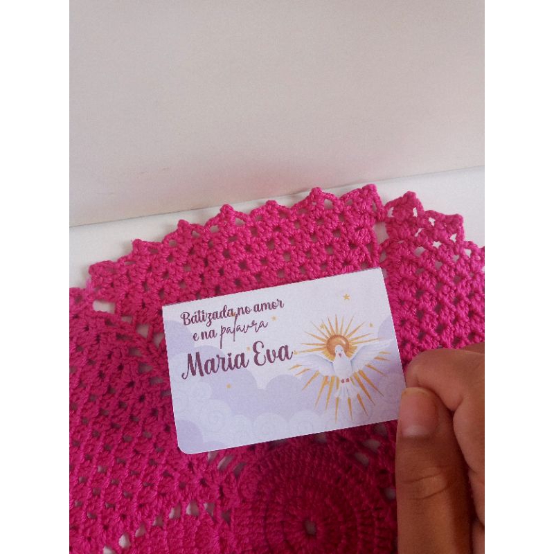 Caixinha Personalizadas Batizado  Lembrancinhas de batizado versículos Pegue e Monte